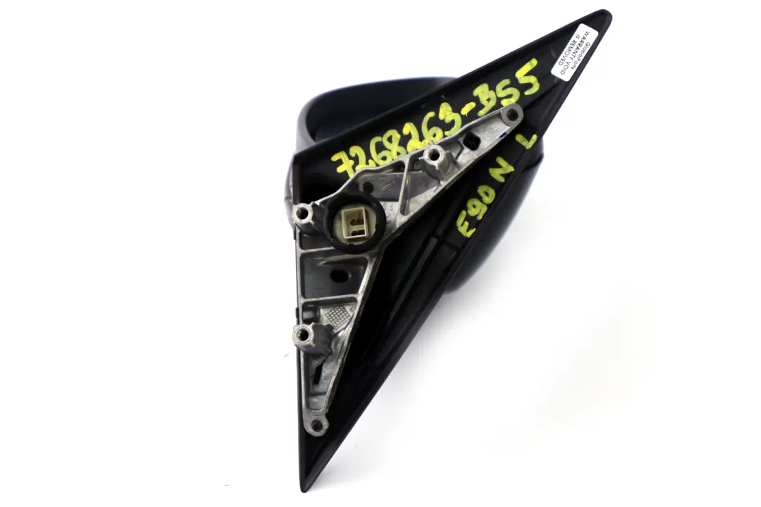 Heated Left Wing Mirror N/S Black Sapphire Metallic to BMW 3 Series 5 E90 E91 LCI with Part number 7268263 BMW 3 Series 5 E90 E91 LCI Heated Left Wing Mirror N/S Black Sapphire Metallic - SKU rhd-7268263-BS5 - Part number 7268263