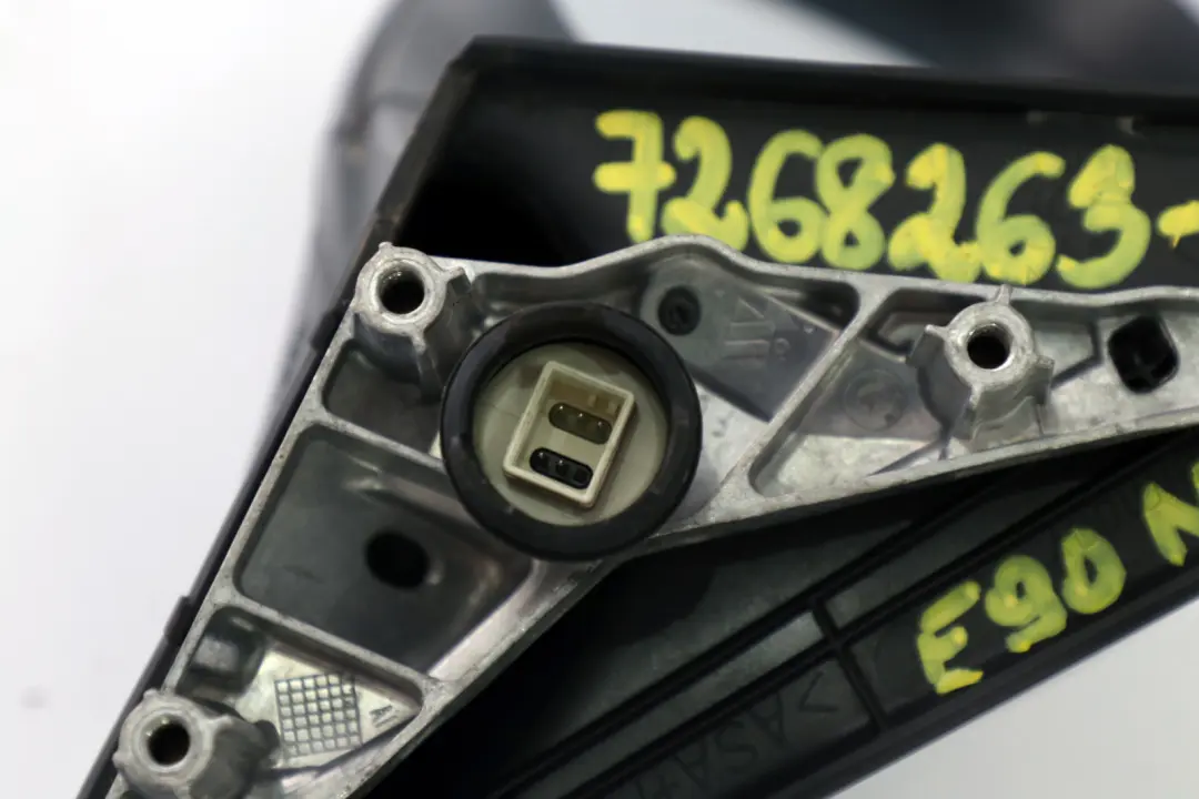 Heated Left Wing Mirror N/S Black Sapphire Metallic to BMW 3 Series 5 E90 E91 LCI with Part number 7268263 BMW 3 Series 5 E90 E91 LCI Heated Left Wing Mirror N/S Black Sapphire Metallic - SKU rhd-7268263-BS5 - Part number 7268263