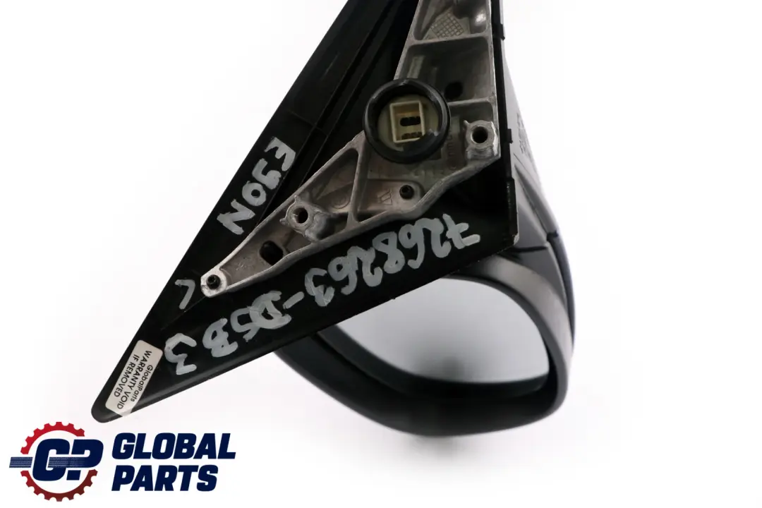 Heated Left Wing Mirror N/S Tiefseeblau Deep Sea Blue to BMW 3 Series 3 E90 E91 LCI with Part number 7268263 BMW 3 Series 3 E90 E91 LCI Heated Left Wing Mirror N/S Tiefseeblau Deep Sea Blue - SKU rhd-7268263-DSB3 - Part number 7268263