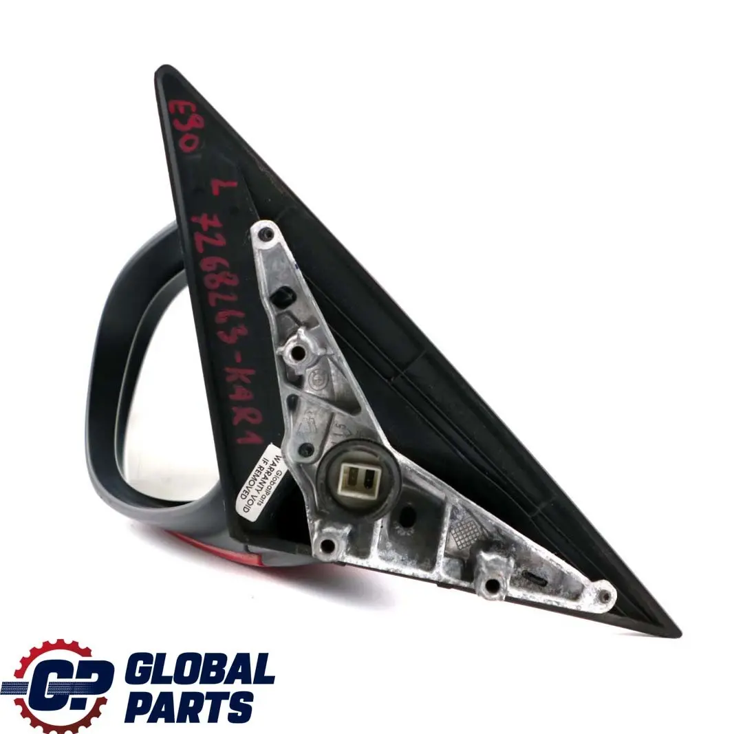 BMW 3 Series E90 E91 LCI Heated Left Wing Mirror N/S Karmesinrot Crimson Red - SKU rhd-7268263-KAR - Part number 7268263