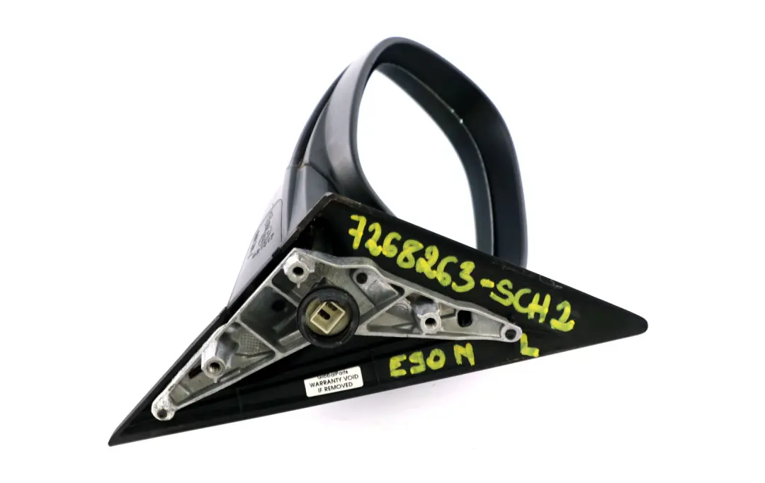 Heated Left Wing Mirror N/S Schwarz 2 Black 668 to BMW 3 Series 2 E90 E91 LCI with Part number 7268263 BMW 3 Series 2 E90 E91 LCI Heated Left Wing Mirror N/S Schwarz 2 Black 668 - SKU rhd-7268263-SCH2 - Part number 7268263