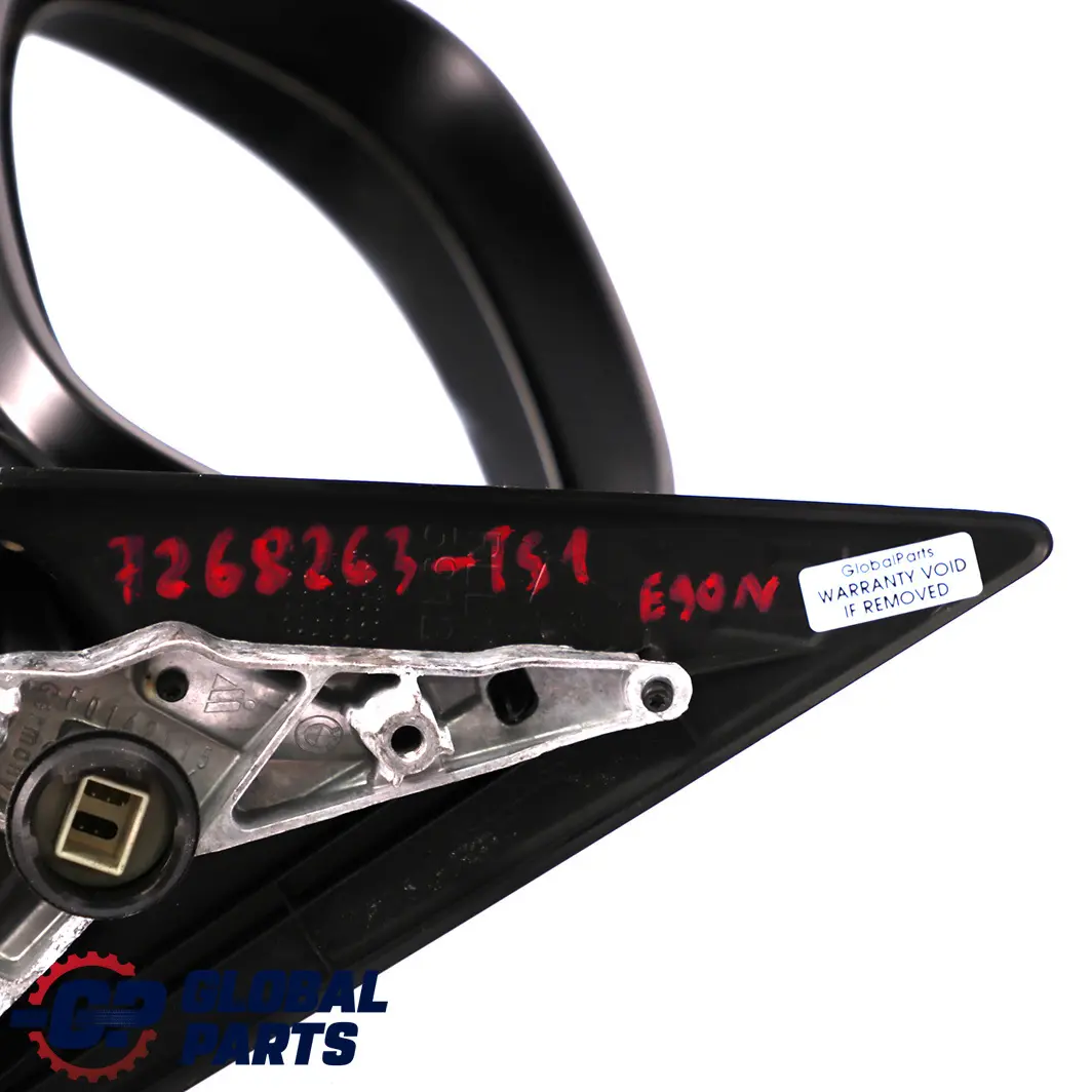 BMW 3 Series E90 E91 LCI Heated Left N/S Wing Mirror Titansilber Silver 354 - SKU rhd-7268263-TS1 - Part number 7268263