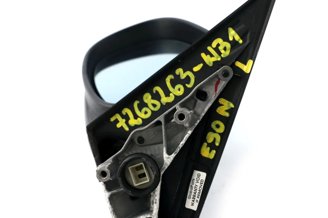 Heated Left Wing Mirror N/S Bluewater Blue Water -896 to BMW E90 E91 LCI with Part number 7268263 BMW E90 E91 LCI Heated Left Wing Mirror N/S Bluewater Blue Water -896 - SKU rhd-7268263-WB1 - Part number 7268263