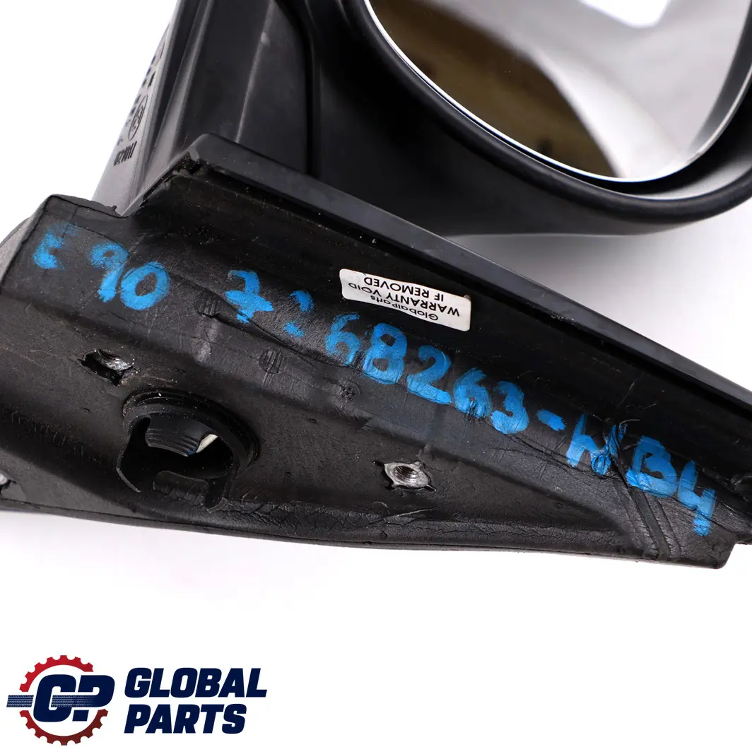 Heated Left Wing Mirror N/S Blue Water Metallic 896 to BMW 3 Series 4 E90 E91 LCI with Part number 7268263 BMW 3 Series 4 E90 E91 LCI Heated Left Wing Mirror N/S Blue Water Metallic 896 - SKU rhd-7268263-WB4 - Part number 7268263