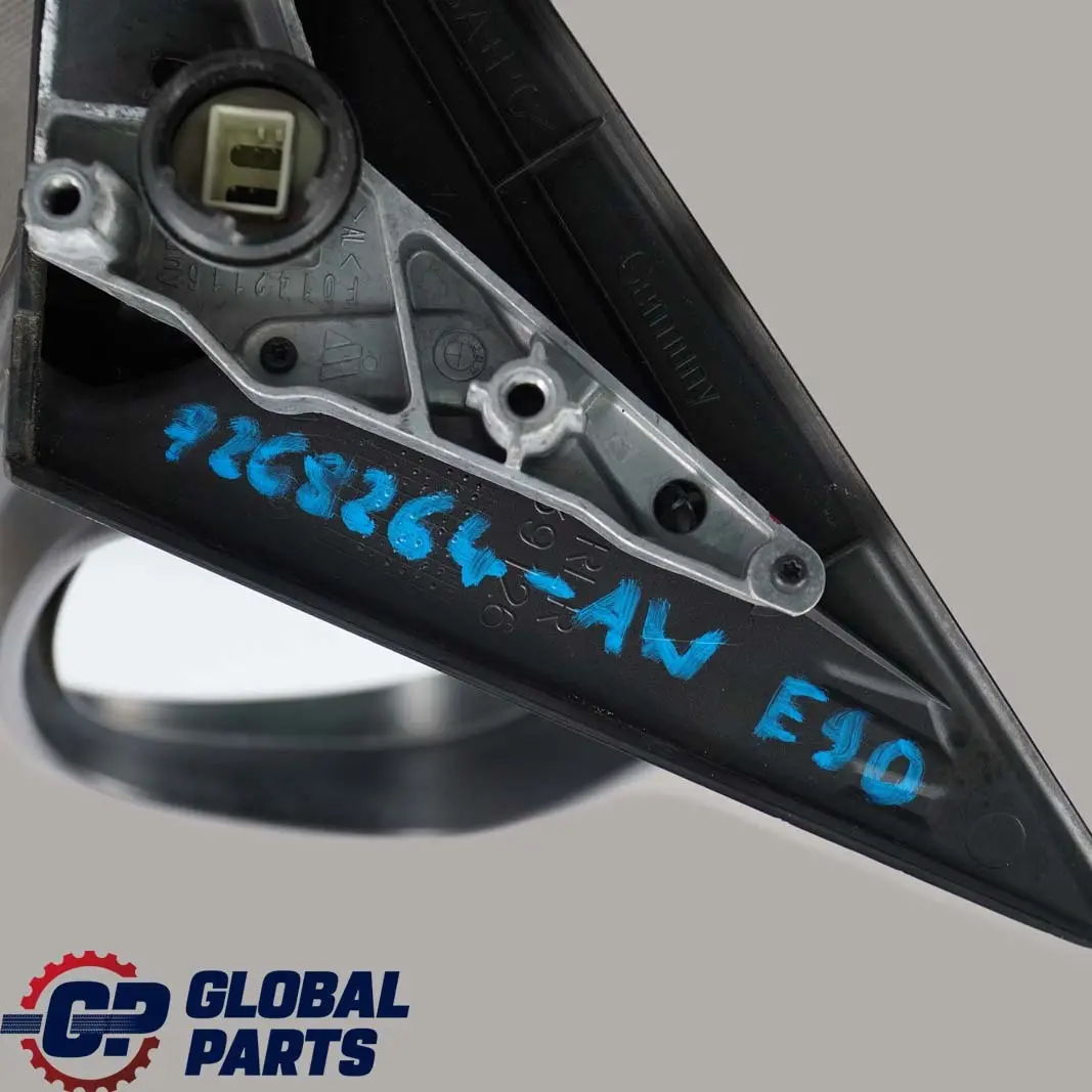 Heated Right Wing Mirror O/S Alpinweiss III Alpine White 300 to BMW 3 E90 E91 LCI with Part number 7268264 BMW 3 E90 E91 LCI Heated Right Wing Mirror O/S Alpinweiss III Alpine White 300 - SKU rhd-7268264-AW - Part number 7268264