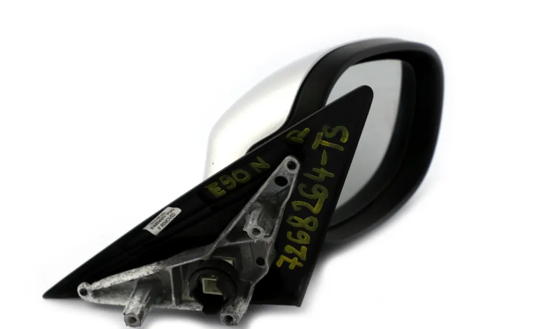BMW 3 Series E90 E91 LCI Heated Right Wing Mirror O/S Titansilber Silver 354 - SKU rhd-7268264-TS - Part number 7268264