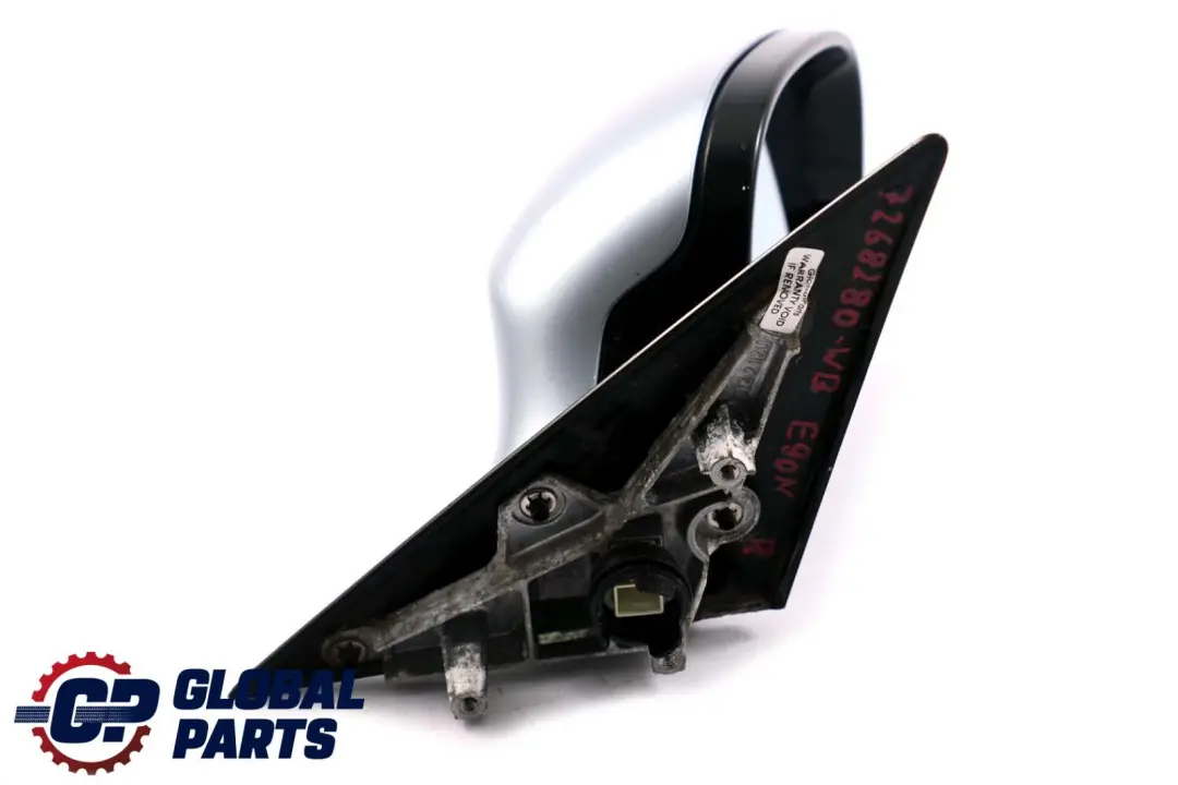 High Gloss Right Wing Mirror O/S Bluewater Blue to BMW 3 Series 1 E90 LCI M Sport with Part number 7268280 BMW 3 Series 1 E90 LCI M Sport High Gloss Right Wing Mirror O/S Bluewater Blue - SKU rhd-7268280-WB - Part number 7268280