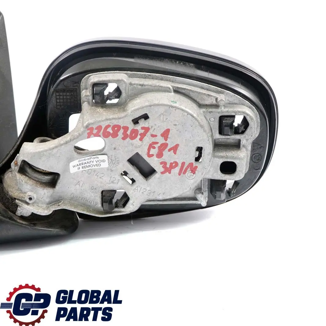 Outside Left Base Wing Mirror N/S 3 Pins to BMW 1 Series 1 E81 E82 E88 with Part number 7268307 BMW 1 Series 1 E81 E82 E88 Outside Left Base Wing Mirror N/S 3 Pins - SKU rhd-7268307-1 - Part number 7268307