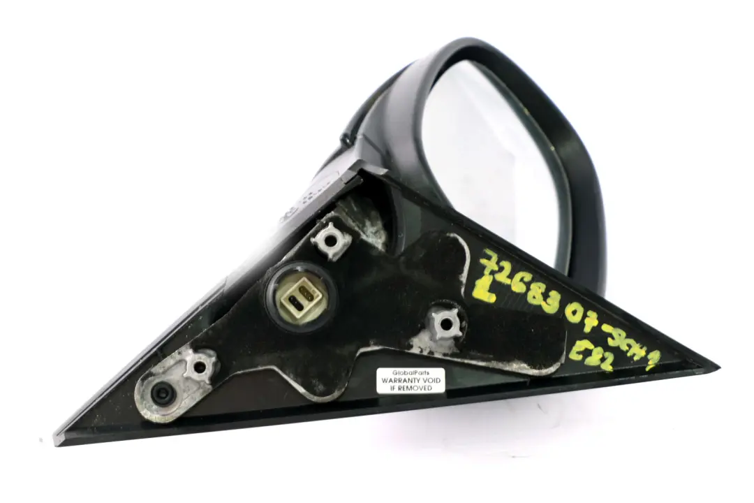 BMW 1 Series 1 E81 E82 E88 Heated Left Wing Mirror N/S Schwarz 2 Black 668 - SKU RHD-7268307-SCH1 - Part number 7268307