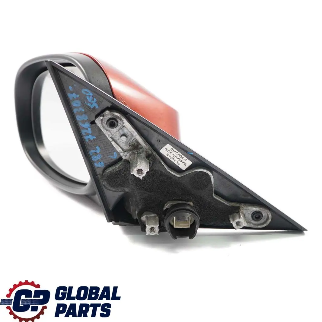 BMW 1 Series E81 E82 E88 Outside Left Wing Mirror N/S Sedonarot Red Metallic - SKU rhd-7268307-SED - Part number 7268307