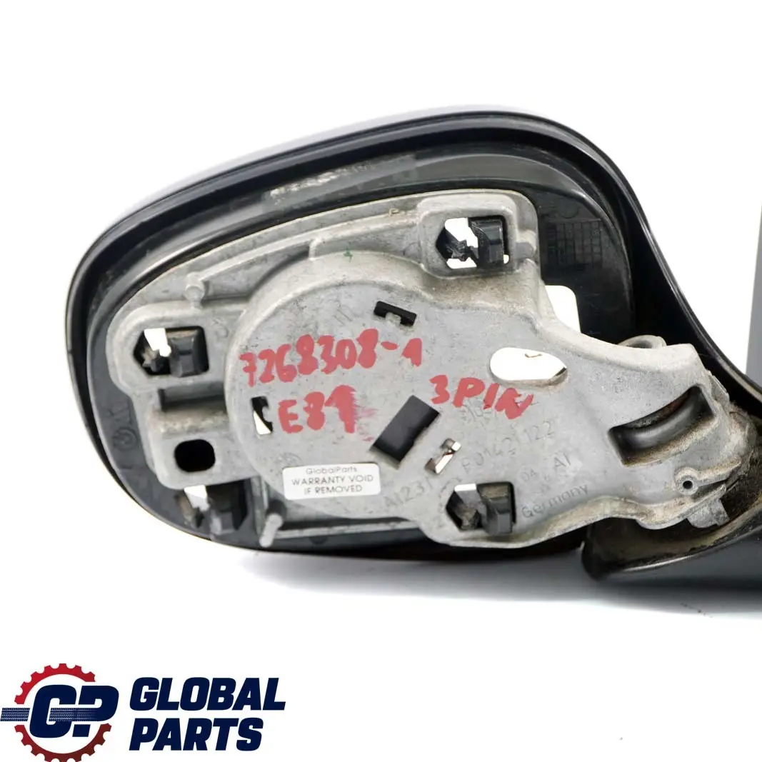 Outside Right Base Wing Mirror O/S 3 Pins to BMW 1 Series 1 E81 E82 E88 with Part number 7268308 BMW 1 Series 1 E81 E82 E88 Outside Right Base Wing Mirror O/S 3 Pins - SKU rhd-7268308-1 - Part number 7268308