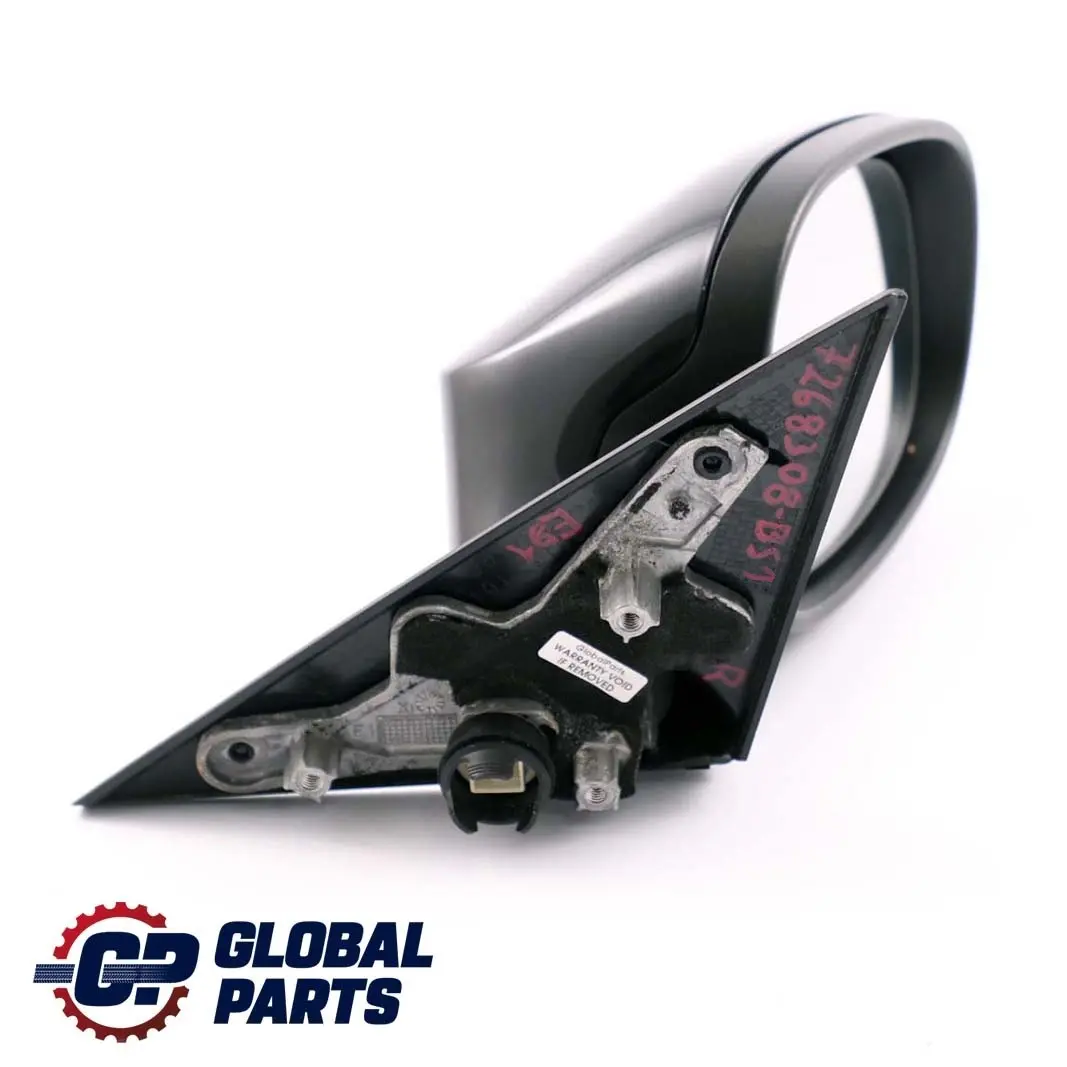 BMW 1 Series 1 E81 E82 E88 Right Wing Mirror O/S Black Sapphire Metallic 475 - SKU rhd-7268308-BS1 - Part number 7268308