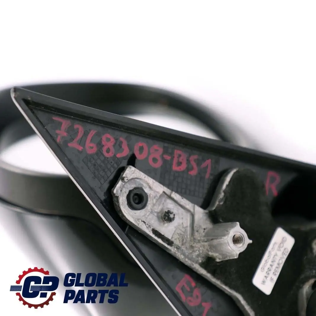 Right Wing Mirror O/S Black Sapphire Metallic 475 to BMW 1 Series 1 E81 E82 E88 with Part number 7268308 BMW 1 Series 1 E81 E82 E88 Right Wing Mirror O/S Black Sapphire Metallic 475 - SKU rhd-7268308-BS1 - Part number 7268308