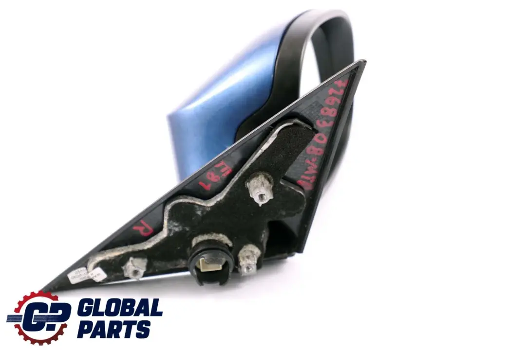 Right Heated Wing Mirror O/S Montegoblau Blue A51 to BMW 1 Series E81 E82 E88 with Part number 7268308 BMW 1 Series E81 E82 E88 Right Heated Wing Mirror O/S Montegoblau Blue A51 - SKU rhd-7268308-MTB - Part number 7268308