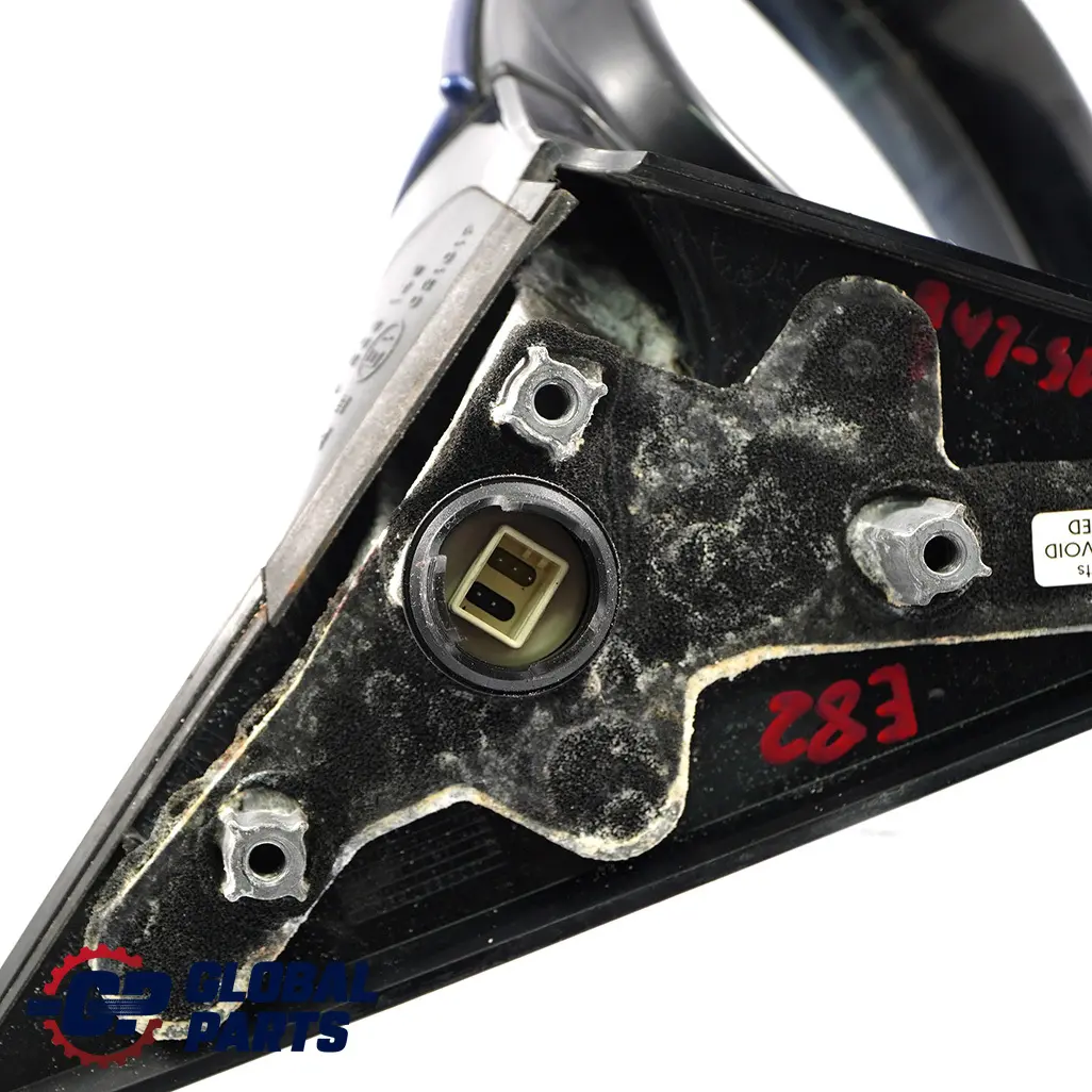 Heated Left Wing Mirror N/S Le Mans Blau Blue 381 to BMW 1 E81 E82 E88 M Sport with Part number 7268315 BMW 1 E81 E82 E88 M Sport Heated Left Wing Mirror N/S Le Mans Blau Blue 381 - SKU rhd-7268315-LMB - Part number 7268315