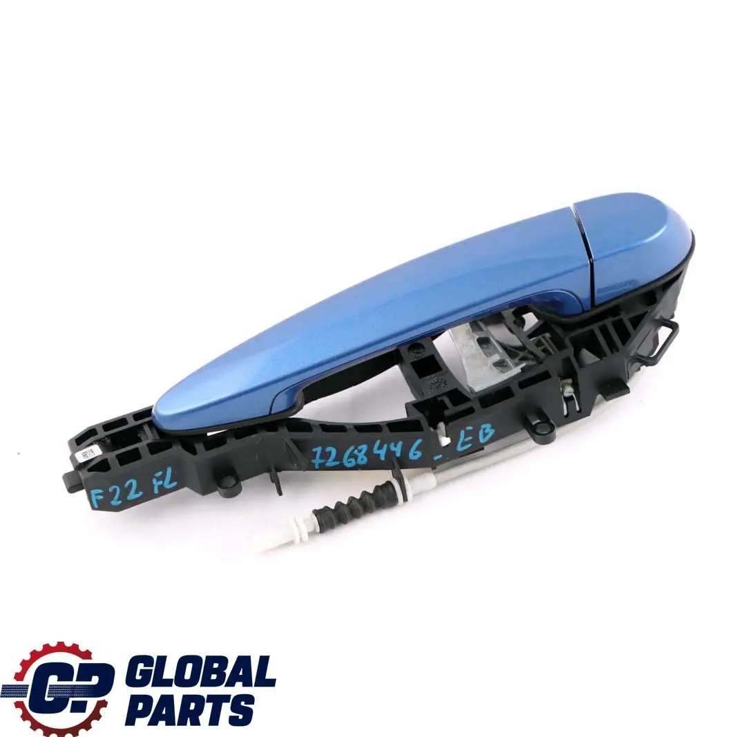 Left Door N/S Complete Grab Handle Estoril Blau Metallic to BMW 1 2 Series F21 F22 with Part number 7268446 BMW 1 2 Series F21 F22 Left Door N/S Complete Grab Handle Estoril Blau Metallic - SKU rhd-7268446-EB - Part number 7268446