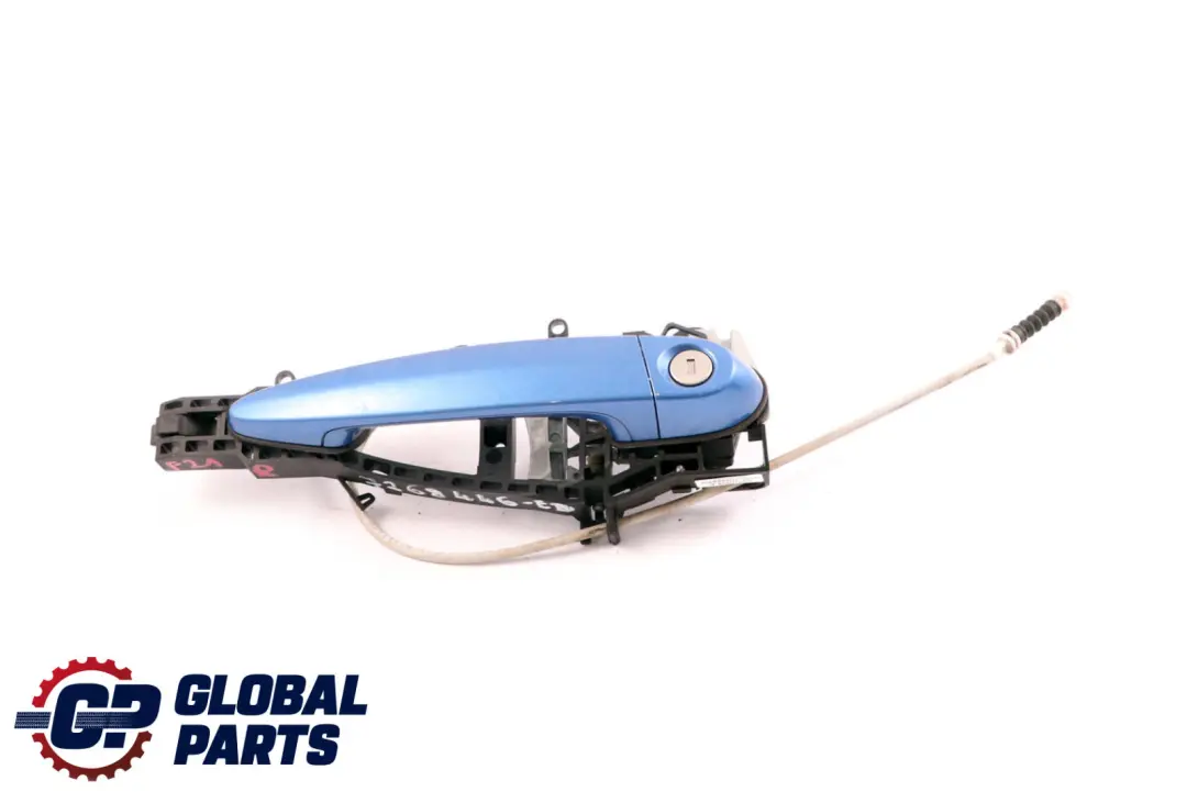 Right Door O/S Complete Grab Handle Estoril Blau to BMW 1 2 Series F21 F22 with Part number 7268446 BMW 1 2 Series F21 F22 Right Door O/S Complete Grab Handle Estoril Blau - SKU rhd-7268446-EB1 - Part number 7268446