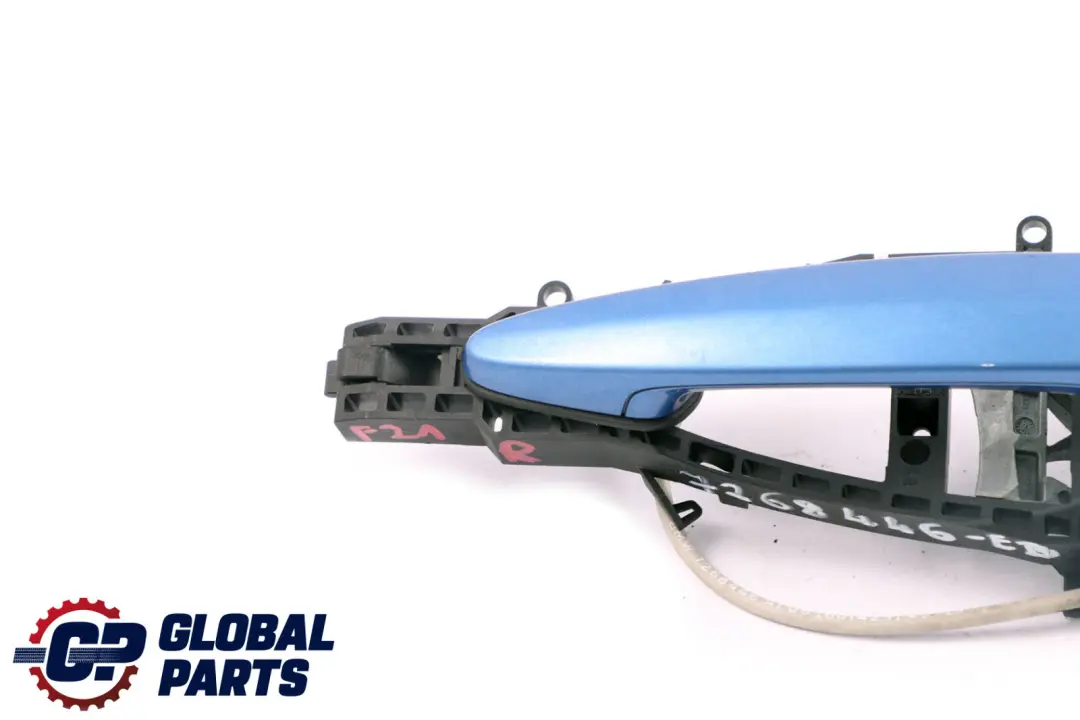 Right Door O/S Complete Grab Handle Estoril Blau to BMW 1 2 Series F21 F22 with Part number 7268446 BMW 1 2 Series F21 F22 Right Door O/S Complete Grab Handle Estoril Blau - SKU rhd-7268446-EB1 - Part number 7268446