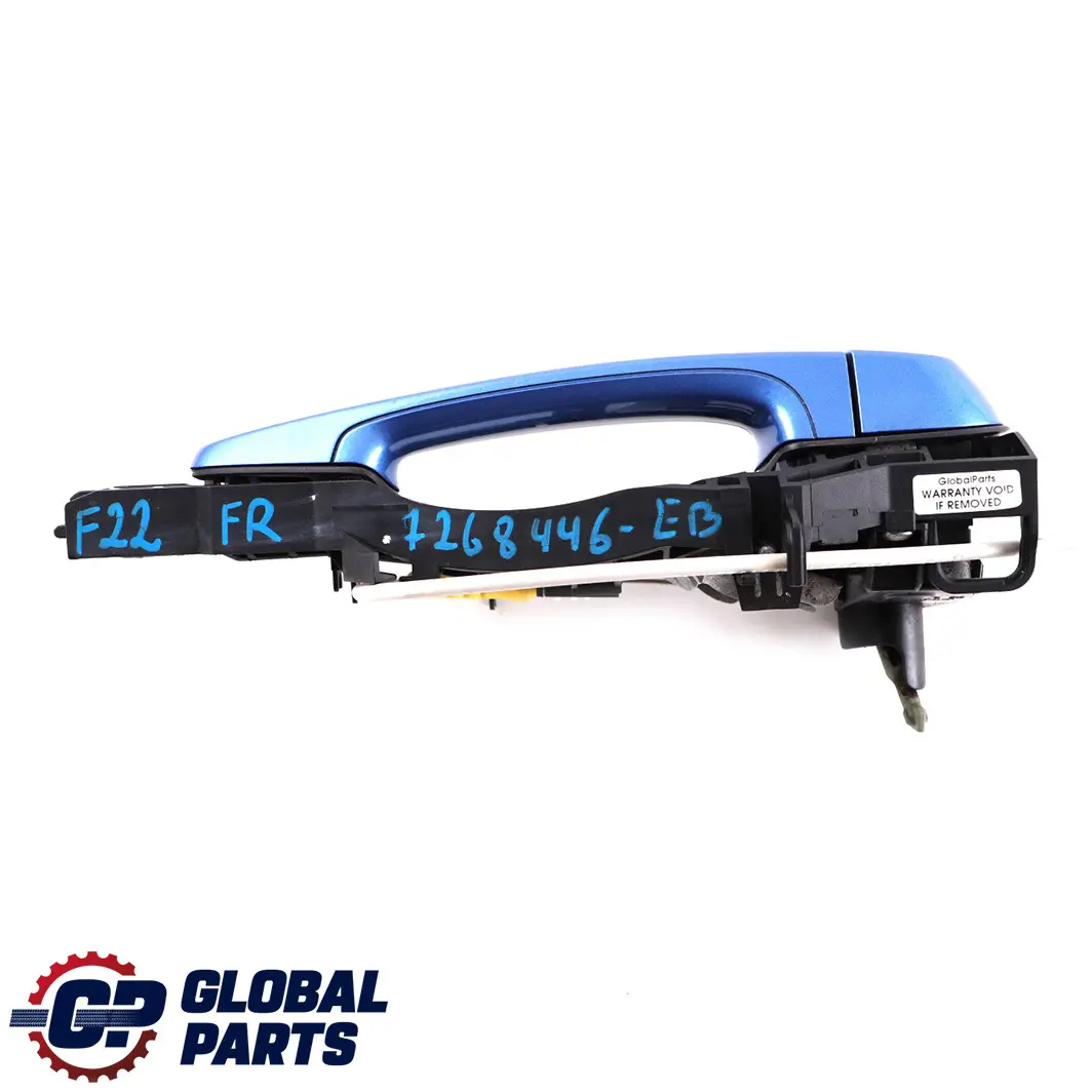 Front Right Door O/S Complete Grab Handle Estoril Blau to BMW 1 2 Series 2 F21 F22 with Part number 7268446 BMW 1 2 Series 2 F21 F22 Front Right Door O/S Complete Grab Handle Estoril Blau - SKU rhd-7268446-EB2 - Part number 7268446
