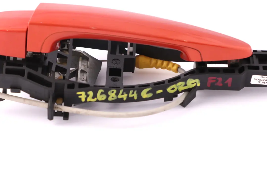 Left Door N/S Complete Grab Handle Valencia Orange B44 to BMW 1 2 Series F21 F22 with Part number 7268446 BMW 1 2 Series F21 F22 Left Door N/S Complete Grab Handle Valencia Orange B44 - SKU rhd-7268446-ORG - Part number 7268446