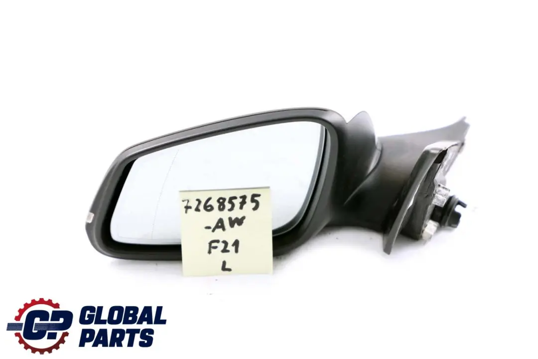 BMW 1 2 Series F21 F22 Left Heated Wing Mirror N/S Auto Dip Alpinweiss White - SKU rhd-7268575-AW - Part number 7268575