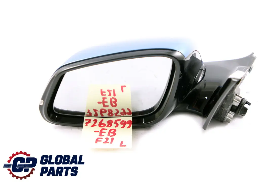 Left Wing Mirror N/S High Gloss Estorilblau Blue B45 to BMW 1 2 Series F21 F22 with Part number 7268599 BMW 1 2 Series F21 F22 Left Wing Mirror N/S High Gloss Estorilblau Blue B45 - SKU rhd-7268599-EB - Part number 7268599
