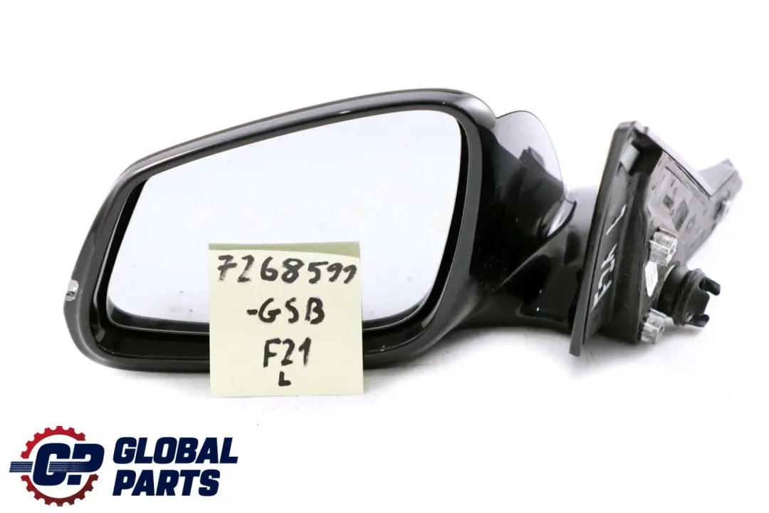 BMW 1 2 Series F21 F22 Left Wing Mirror N/S High Gloss Glacier Silber Silver - SKU rhd-7268599-GSB - Part number 7268599