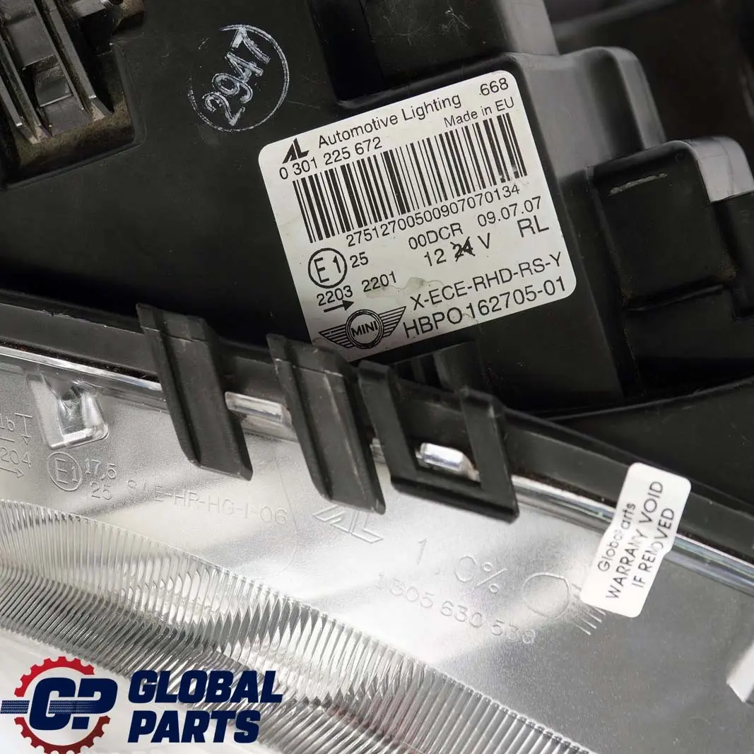 Bi-Xenon Headlight Headlamp Lamp Indicator Yellow Right O/S to Mini Cooper R55 R56 with Part number 7269988 Mini Cooper R55 R56 Bi-Xenon Headlight Headlamp Lamp Indicator Yellow Right O/S - SKU rhd-7269988-1 - Part number 7269988