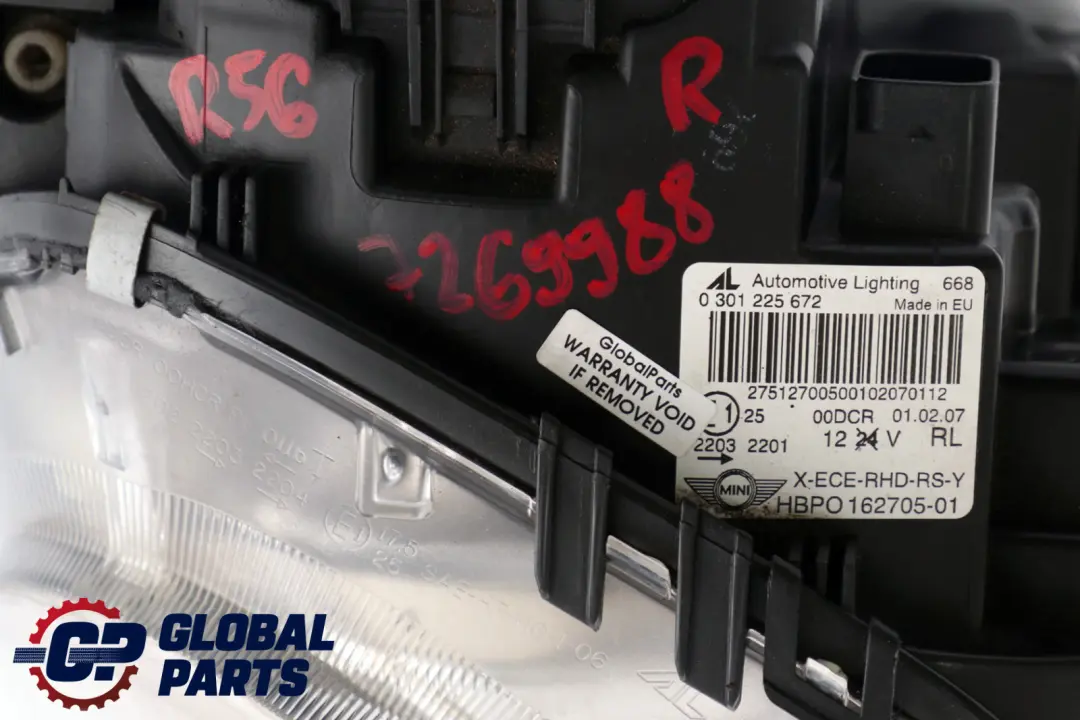 Bi-Xenon Headlight Lamp Indicator Yellow Right O/S 2751270 to Mini Cooper R55 R56 with Part number 7269988 Mini Cooper R55 R56 Bi-Xenon Headlight Lamp Indicator Yellow Right O/S 2751270 - SKU rhd-7269988 - Part number 7269988