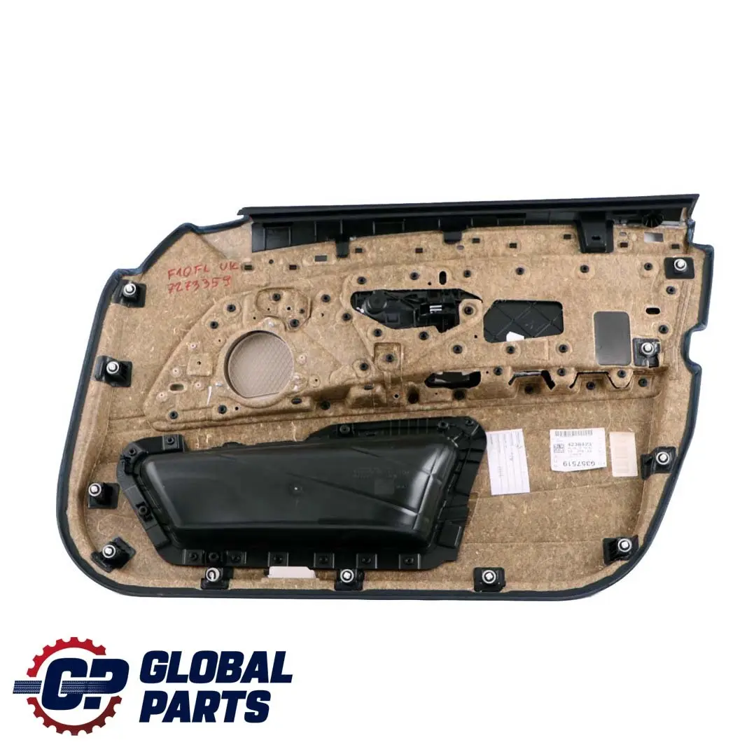 BMW 5 Series F10 F11 Front Left N/S Door Card Lining Panel Leather Oyster - SKU rhd-7273359 - Part number 7273359