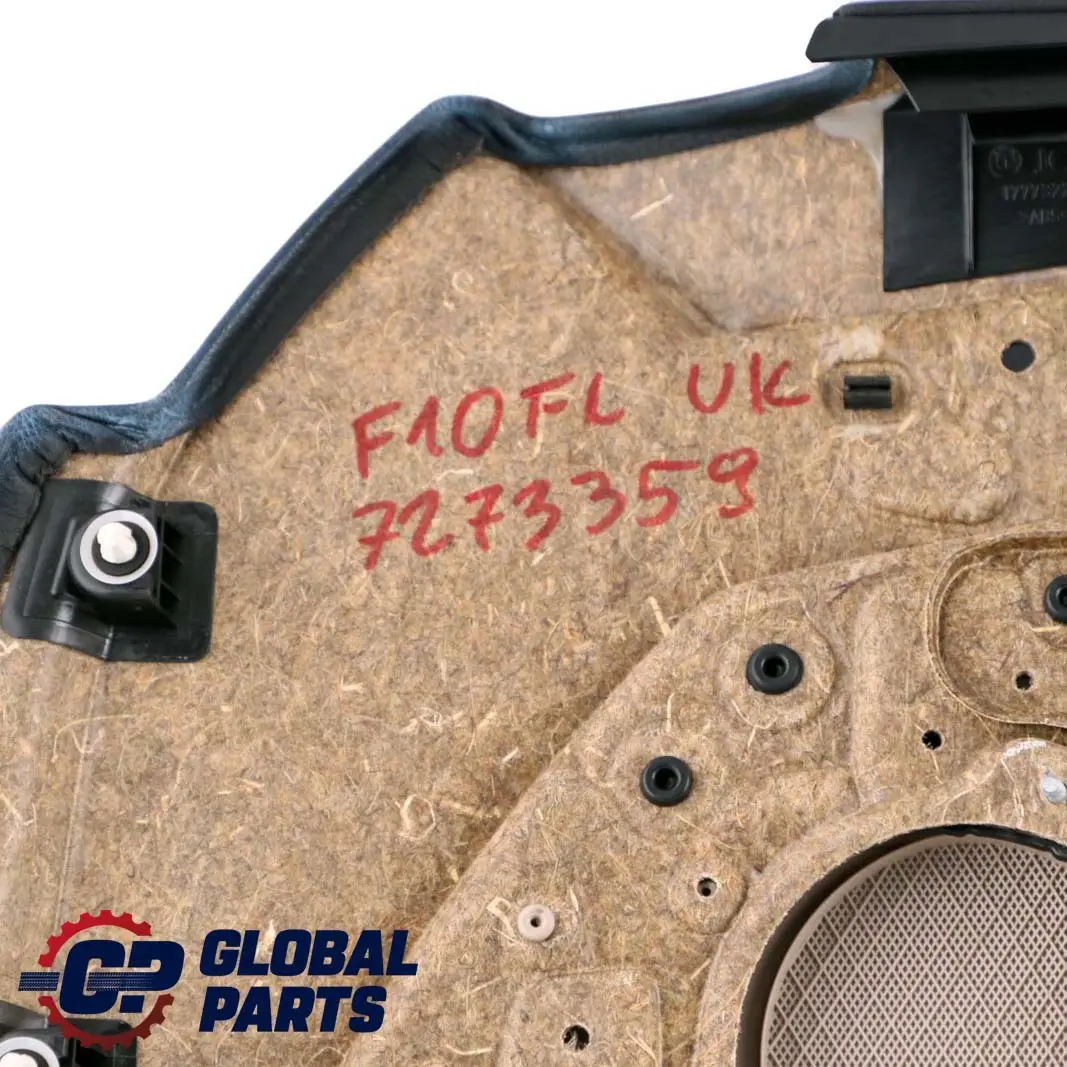 BMW 5 Series F10 F11 Front Left N/S Door Card Lining Panel Leather Oyster - SKU rhd-7273359 - Part number 7273359