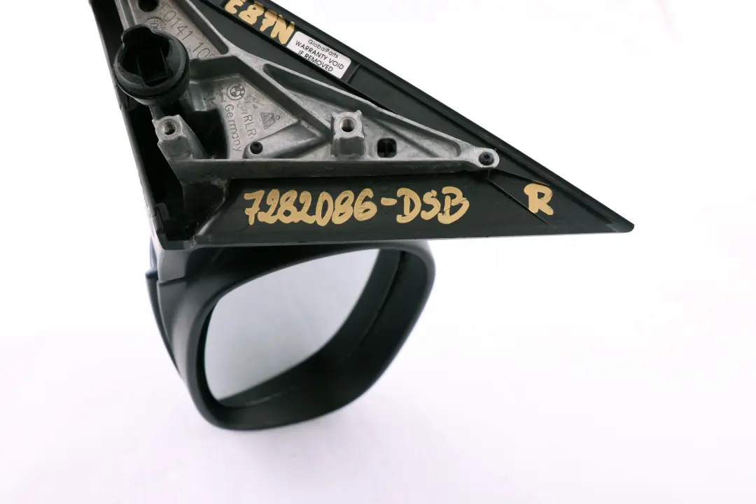 BMW 1 Series E87 LCI Power Fold Heated Right Wing Mirror O/S Tiefseeblau - SKU rhd-7282086-DSB - Part number 7282086