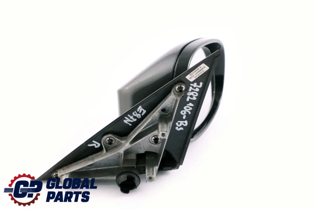 BMW 1 Series E87 LCI Power Fold High Gloss Right Wing Mirror O/S Black Sapphire - SKU rhd-7282106-BS - Part number 7282106