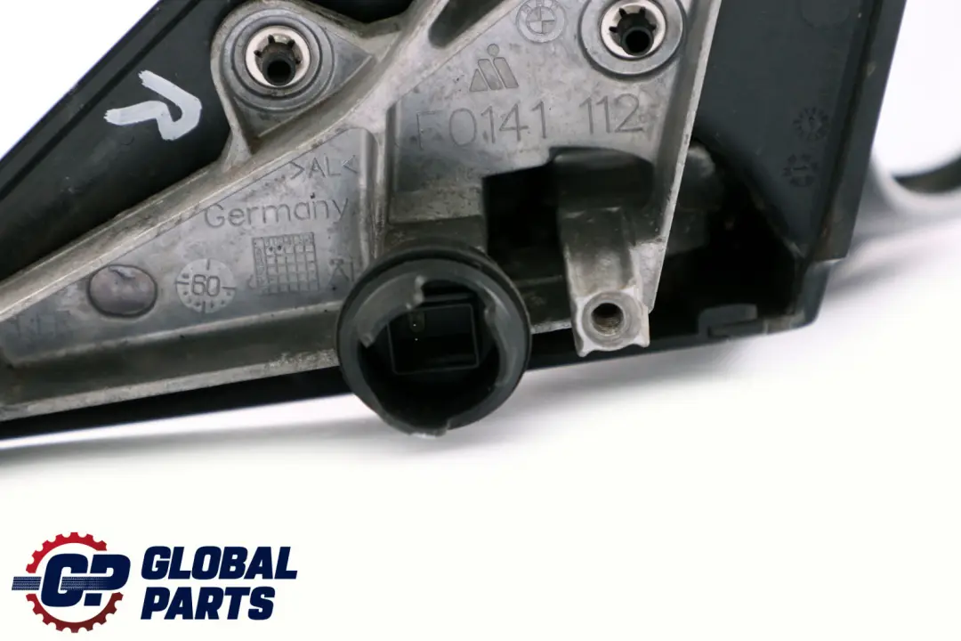 BMW 1 Series E87 LCI Power Fold High Gloss Right Wing Mirror O/S Black Sapphire - SKU rhd-7282106-BS - Part number 7282106