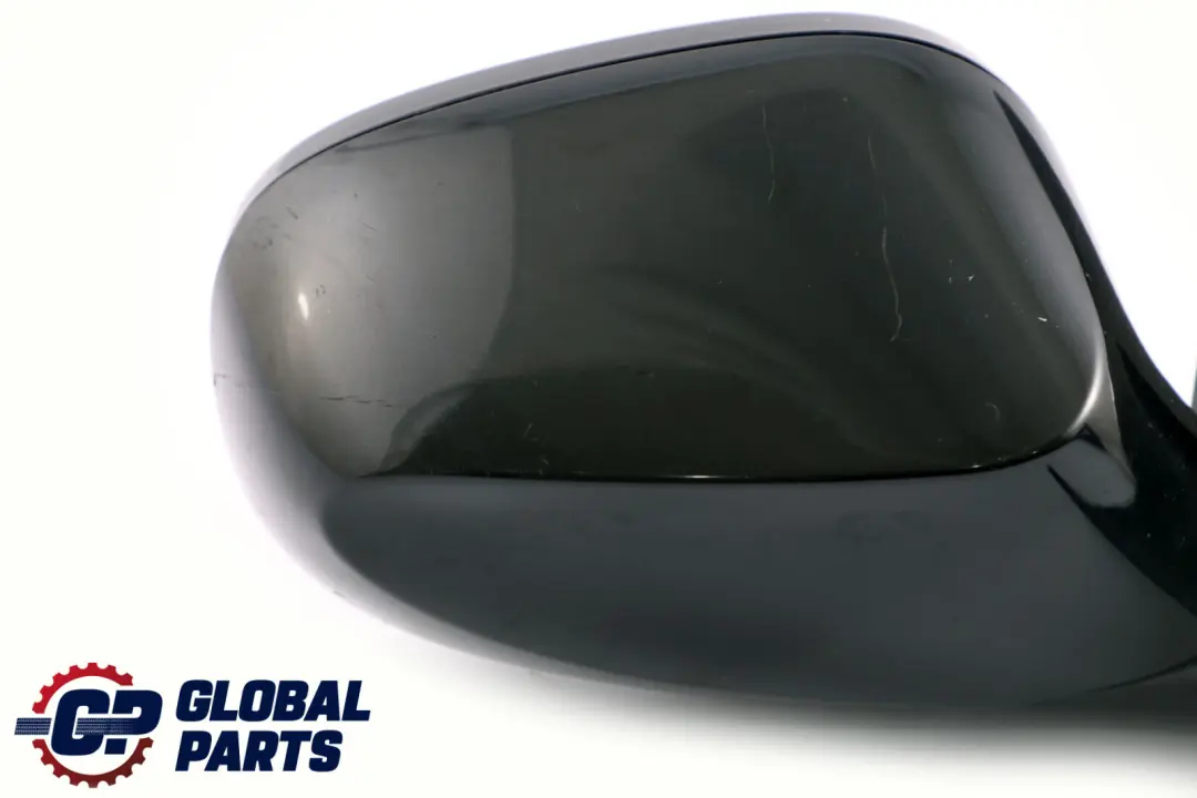 BMW 1 Series E87 LCI Power Fold High Gloss Right Wing Mirror O/S Black Sapphire - SKU rhd-7282106-BS - Part number 7282106