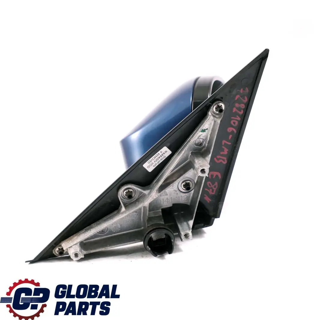 Fold High Gloss Right Wing Mirror O/S Le Mans Blau Blue 381 to BMW 1 E87 LCI Power with Part number 7282106 BMW 1 E87 LCI Power Fold High Gloss Right Wing Mirror O/S Le Mans Blau Blue 381 - SKU rhd-7282106-LMB - Part number 7282106