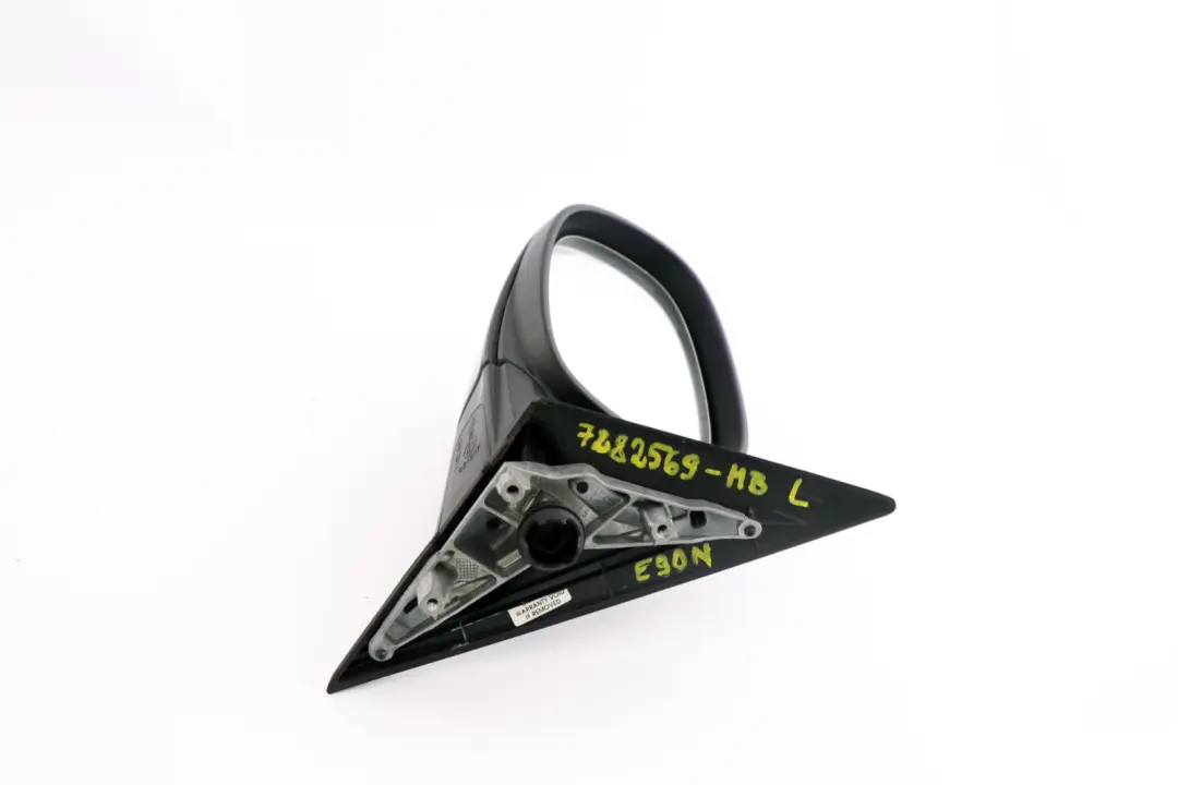 BMW 3 Series E90 E91 LCI Power Fold Heated Left Wing Mirror N/S Monacoblau Blue - SKU rhd-7282569-MB - Part number 7282569