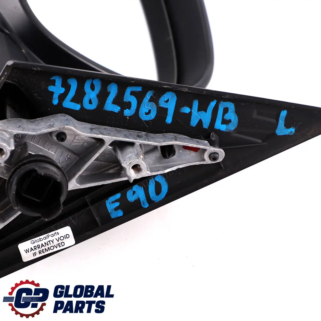 BMW 3 Series E90 E91 LCI Power Fold Left Wing Mirror N/S Bluewater Metallic 896 - SKU rhd-7282569-WB - Part number 7282569