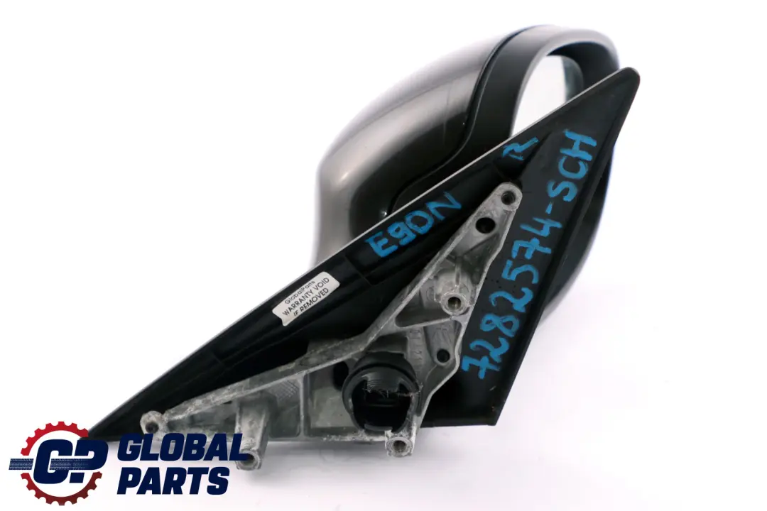 BMW 3 Series E90 E91 LCI Power Fold Auto Dip Right Wing Mirror O/S Schwarz Black - SKU rhd-7282574-SCH - Part number 7282574