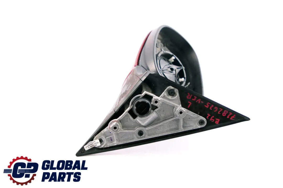 BMW 3 Series E92 E93 Left Wing Mirror N/S Memory Vermilionrot Metallic A82 Red - SKU rhd-7282625-VER - Part number 7282625