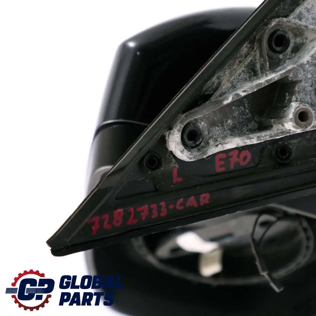 Outside Left Wing Mirror Memory N/S Carbonschwarz Black 416 to BMW X5 Series E70 with Part number 7282733 BMW X5 Series E70 Outside Left Wing Mirror Memory N/S Carbonschwarz Black 416 - SKU rhd-7282733-CAR - Part number 7282733