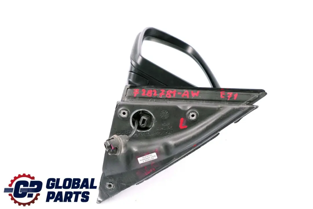 BMW X6 Series E71 Auto Dip Power Fold Left Wing Mirror N/S Alpinweiss White - SKU rhd-7282781-AW - Part number 7282781