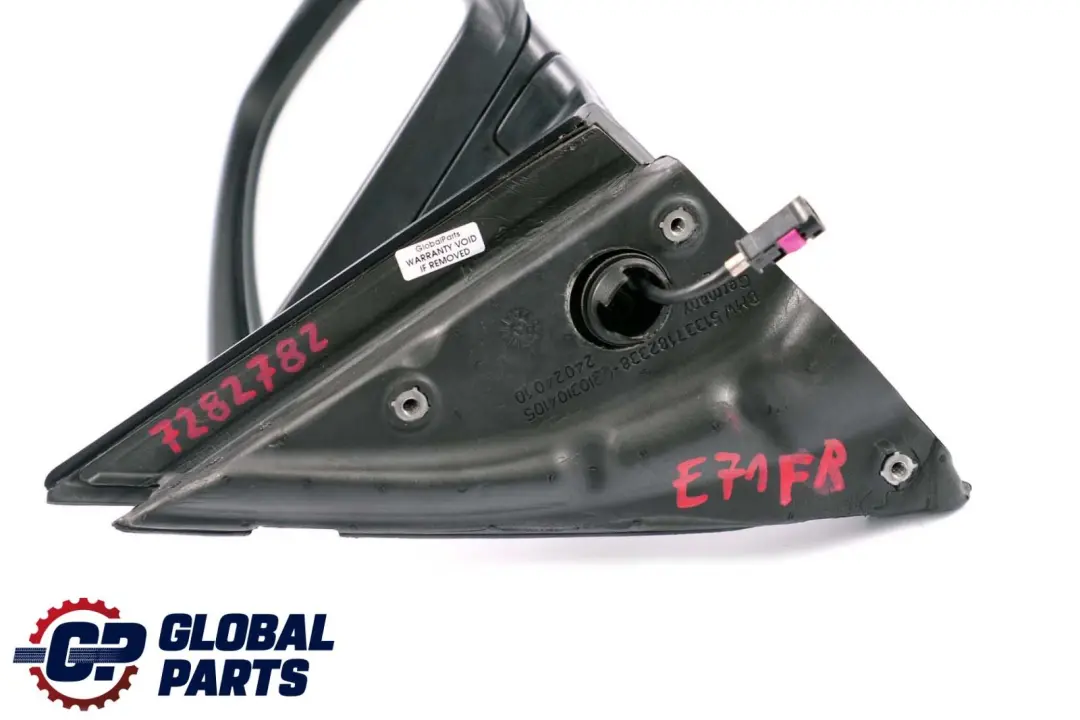 Dip Power Fold Right Outside Wing Mirror O/S to BMW X6 Series E71 Auto with Part number 7282782 BMW X6 Series E71 Auto Dip Power Fold Right Outside Wing Mirror O/S - SKU rhd-7282782 - Part number 7282782