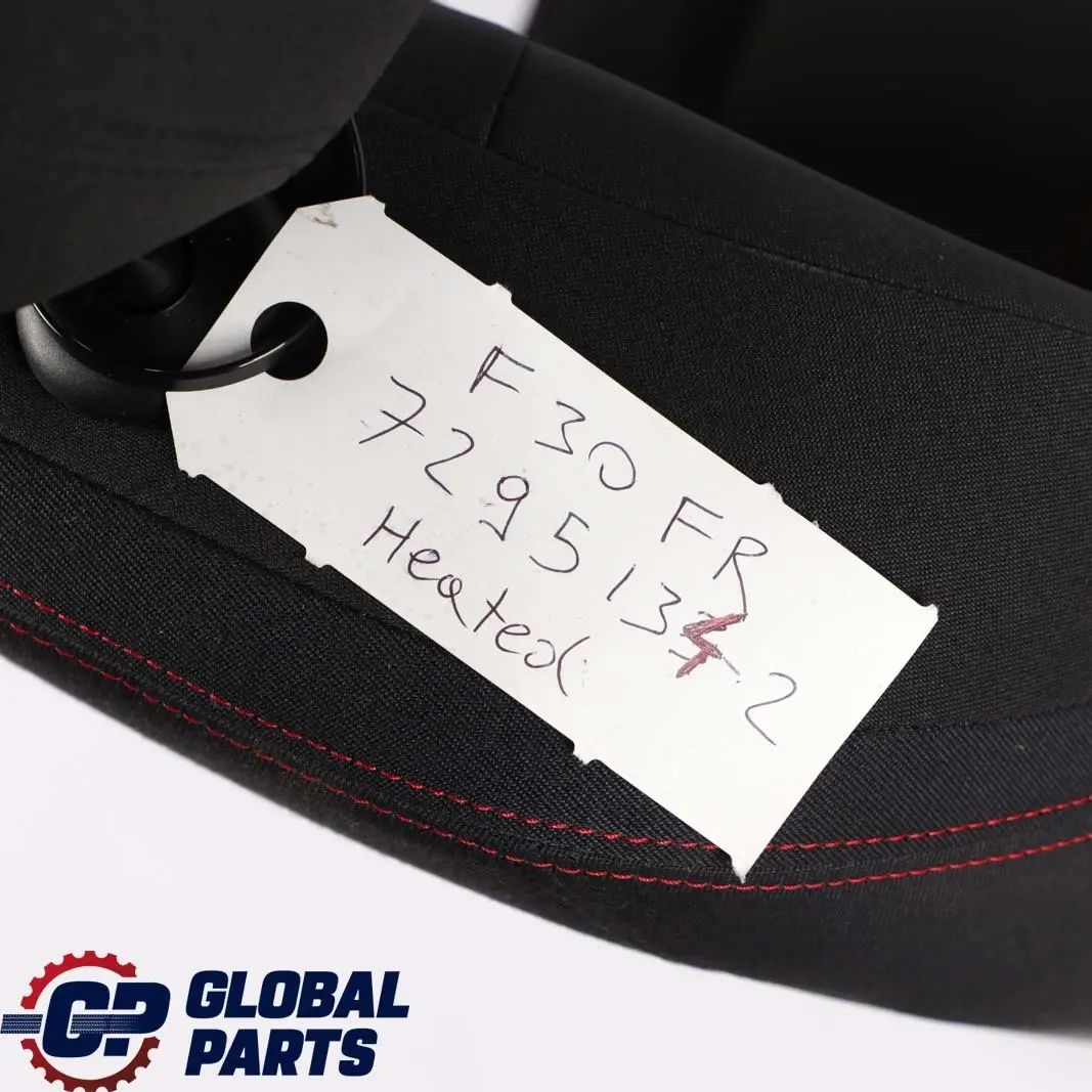 BMW F30 Heated Memory Front Right Sport Seat O/S Fabric Anthracite Red - SKU rhd-7295134-2 - Part number 7295134