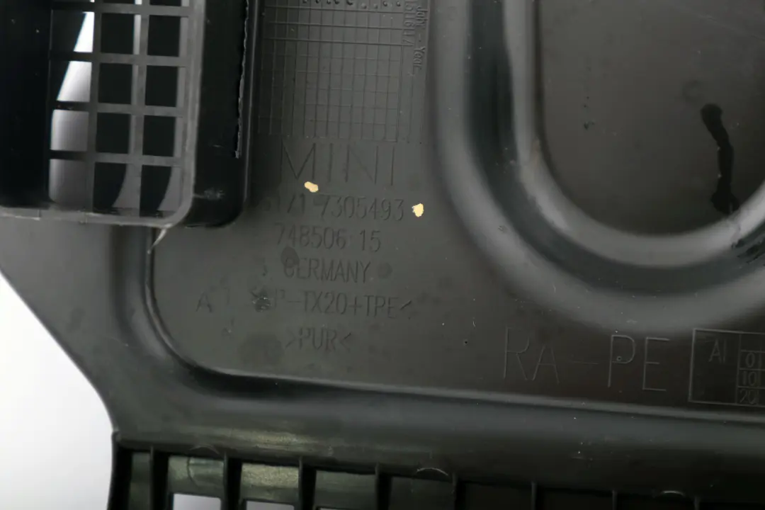 Covering Apron Cover Trim Left N/S Black to Mini Cooper One F55 F56 F57 with Part number 7305493 Mini Cooper One F55 F56 F57 Covering Apron Cover Trim Left N/S Black - SKU rhd-7305493 - Part number 7305493