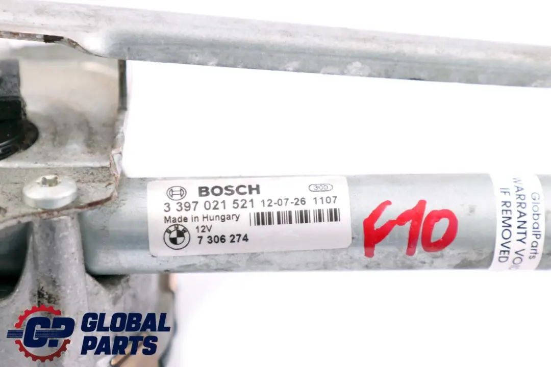 BMW 5 7 Series F01 F02 F10 F11 Linkage Wiper System With Motor - SKU rhd-7306274 - Part number 7306274