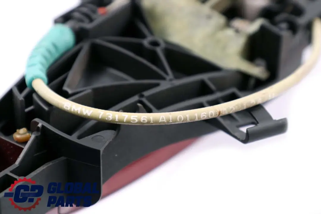 Complete Front Left Grab Handle N/S Exterior Vermilion Red to BMW X6 Series E71 with Part number 7317561 BMW X6 Series E71 Complete Front Left Grab Handle N/S Exterior Vermilion Red - SKU rhd-7317561-VER - Part number 7317561