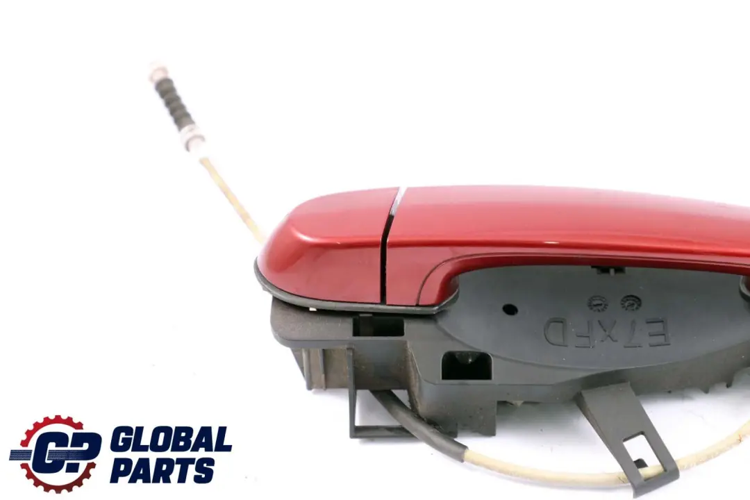 Complete Front Left Grab Handle N/S Exterior Vermilion Red to BMW X6 Series E71 with Part number 7317561 BMW X6 Series E71 Complete Front Left Grab Handle N/S Exterior Vermilion Red - SKU rhd-7317561-VER - Part number 7317561