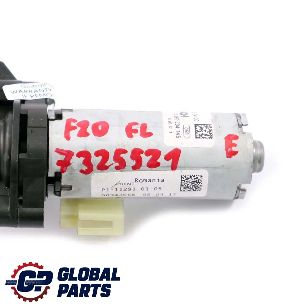 Front Left N/S Passenger Seat Height Adjustment Drive Motor to BMW 1 3 F20 F30 with Part number 7325521 BMW 1 3 F20 F30 Front Left N/S Passenger Seat Height Adjustment Drive Motor - SKU rhd-7325521 - Part number 7325521