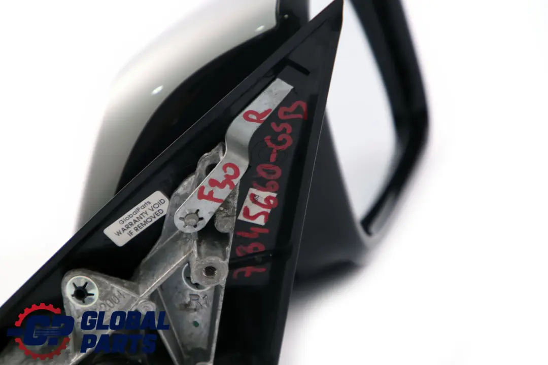 High Gloss Heated Right Wing Mirror O/S Glacier Silver A83 to BMW 3 Series F30 F31 with Part number 7345660 BMW 3 Series F30 F31 High Gloss Heated Right Wing Mirror O/S Glacier Silver A83 - SKU rhd-7345660-GBS - Part number 7345660
